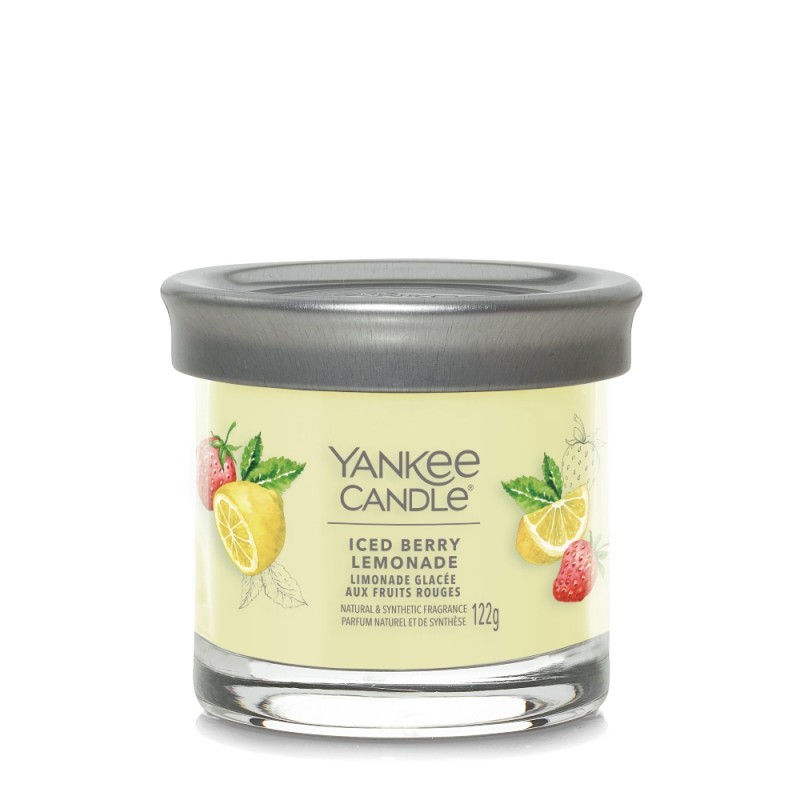 Candela profumata originale Yankee Candle Iced Berry Lemonade Giara Piccola